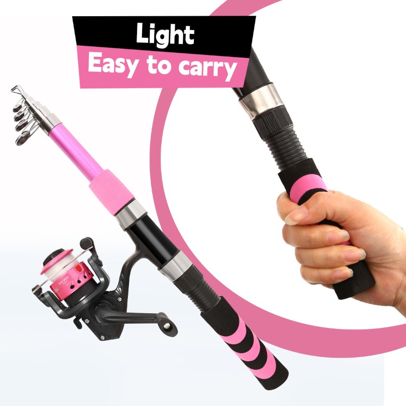 Fishing Rod Combo - ชุดคันเบ็ดตกปลาสำหรับเด็กและผู้ใหญ่ ชุดเริ่มต้น ใช้ได้ทั้งน้ำเค็มและน้ำจืด พร้อมคันเบ็ดแบบสปินนิ่ง รอก กระเป๋าใส่คันเบ็ด