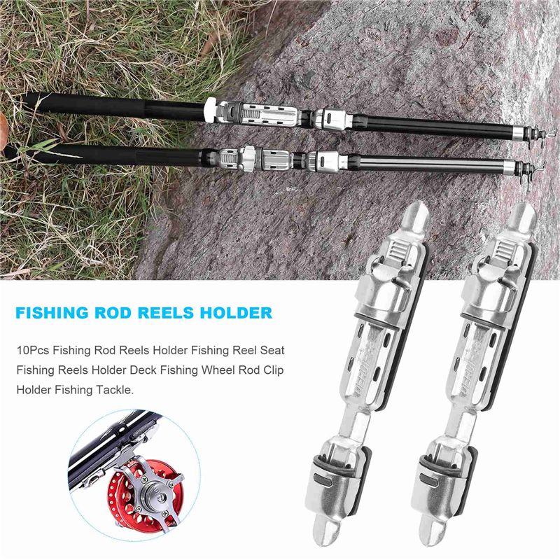 ABPF 10 ชิ้น ที่ยึดรอกตกปลา ที - Fishing Rod Holder บทวิจารณ์และราคา