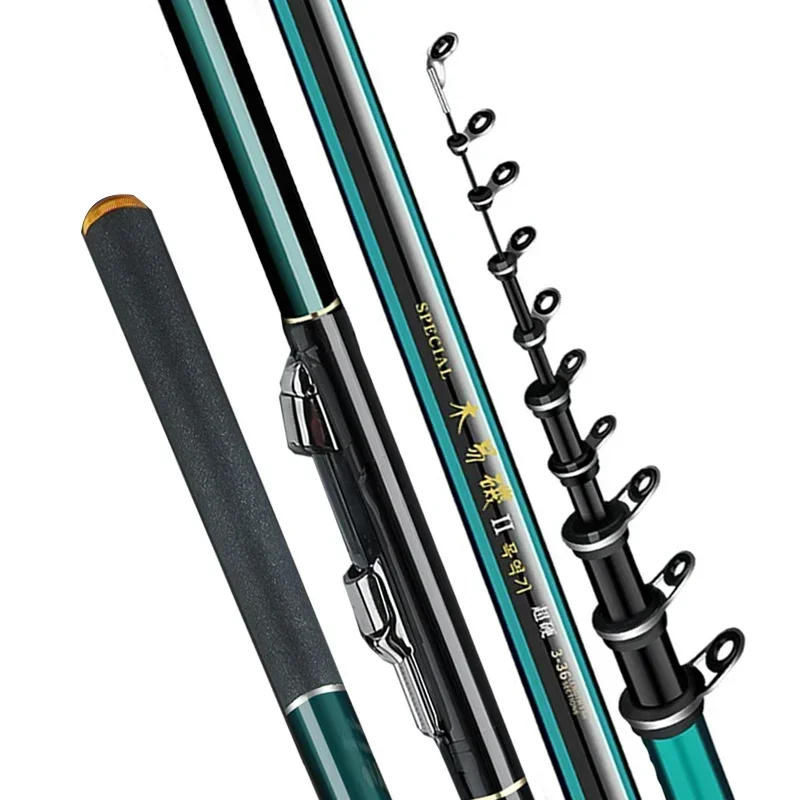 2.7 m-7.2 m เบ็ดตกปลาสูง 60T C - Fishing Rod Surf บทวิจารณ์และราคา
