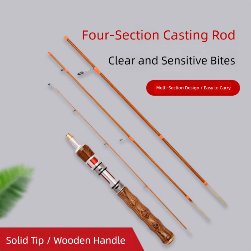 คุณภาพสูง 4 ส่วน SPINNING Fish - Fishing Rod Carbon Fiber บทวิจารณ์และราคา