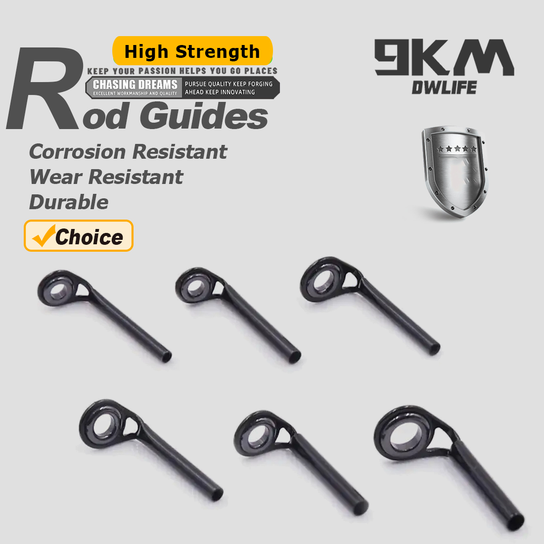 Fishing Rod Guides 5 ~ 10pcs M - Fishing Rod Guide Replacement บทวิจารณ์และราคา