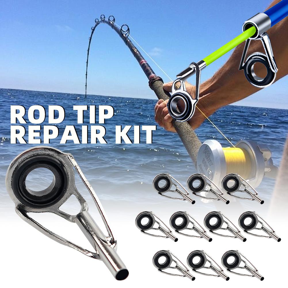 ชุดซ่อมปลายคันเบ็ด 10 ชิ้น ชุด - Fishing Rod Guide Replacement บทวิจารณ์และราคา