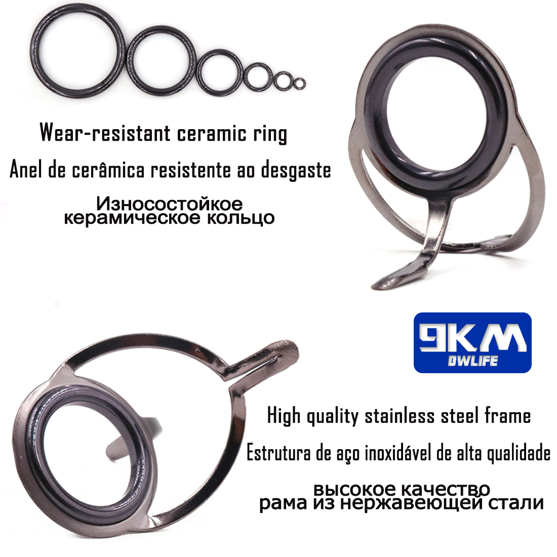 คู่มือคันเบ็ด 9 ~ 200 ชิ้นสแตน - Fishing Rod Guide Replacement บทวิจารณ์และราคา
