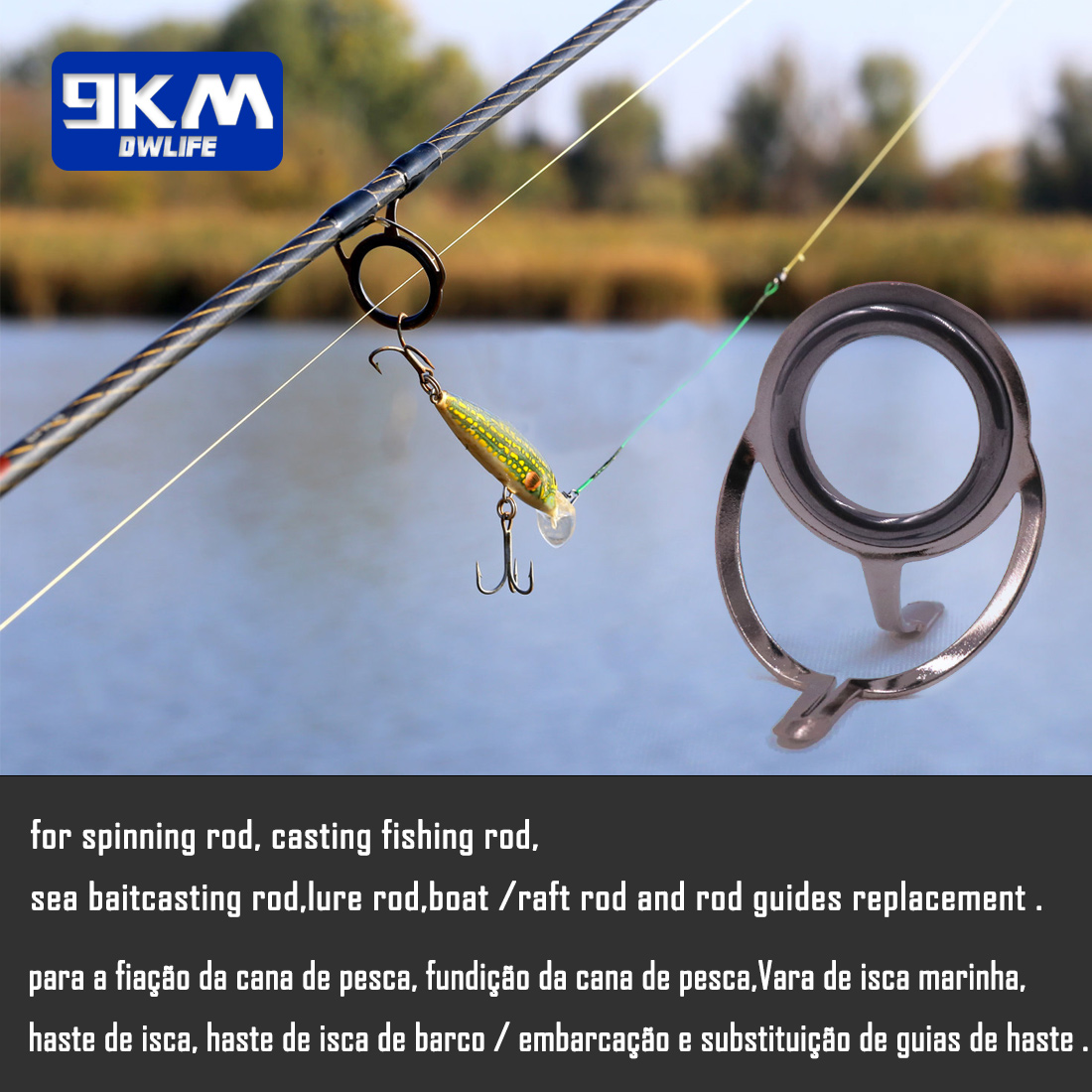 คู่มือคันเบ็ด 9 ~ 200 ชิ้นสแตน - Fishing Rod Guide Replacement บทวิจารณ์และราคา