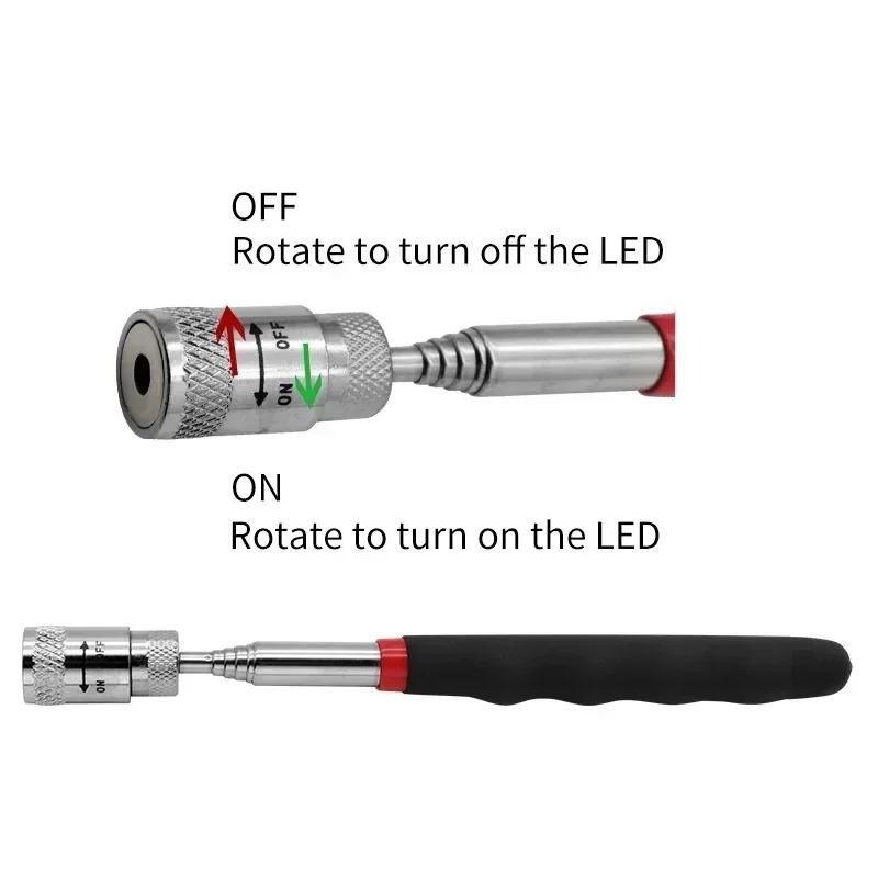 ปากกาแม่เหล็กแบบยืดหดได้พร้อมไ - Fishing Rod Travel บทวิจารณ์และราคา