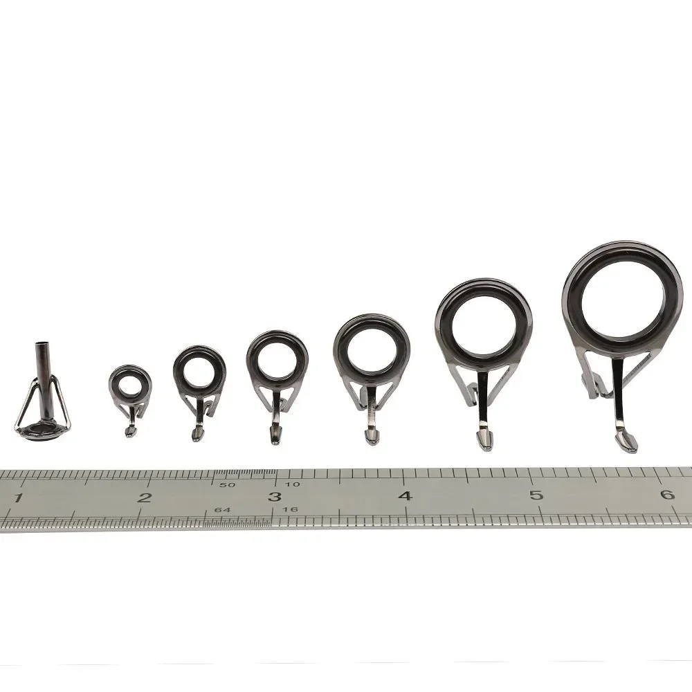 7 ชิ้น/เซ็ตตกปลาสแตนเลสชุดซ่อม - Fishing Rod Guide Replacement บทวิจารณ์และราคา